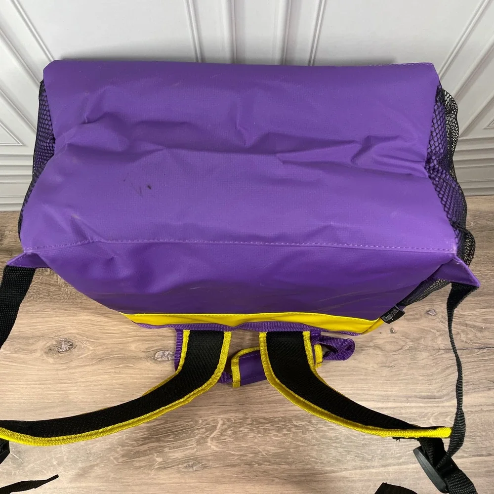 Minnesota Vikings Yellow Purple Insulated Lunch Backpack Bag Cooler NFL Football